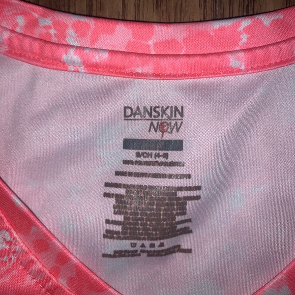 Danskin Now Womens Pink & White Athletic Top - Picture 4 of 5